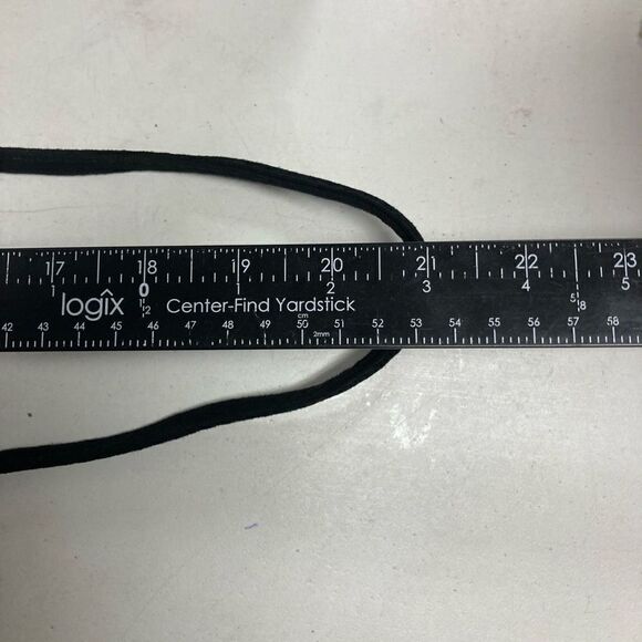 J. RENEE’ Women’s Studded Crossbody Black Suede 4.75X13 - Picture 5 of 10